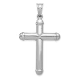 14K White Gold Crucifix Reversible to Cross Pendant D3240