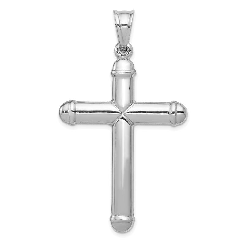 14K White Gold Crucifix Reversible to Cross Pendant D3240