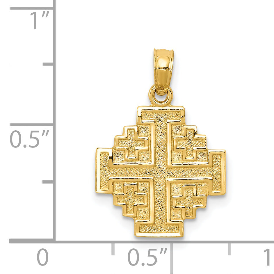 14k Jerusalem Cross Pendant C3832