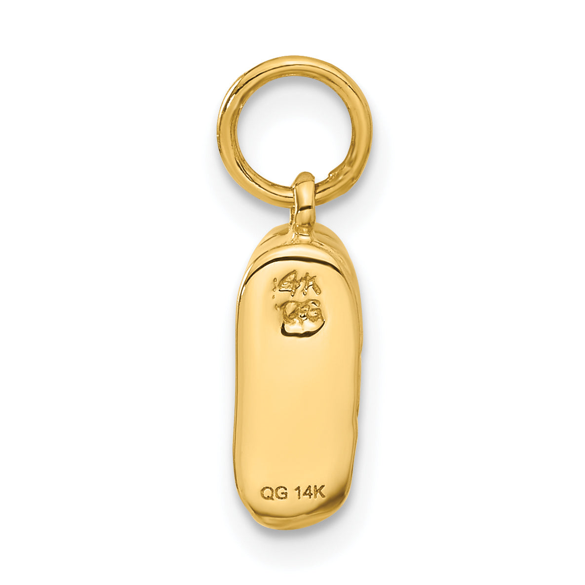 14k  3-D Single Baby Shoe Charm A0158/A