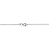 14K White Gold 14 inch .75mm Cable with Spring Ring Clasp Pendant Chain PEN143
