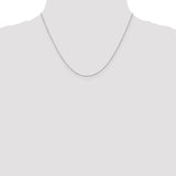 14K White Gold 14 inch .75mm Cable with Spring Ring Clasp Pendant Chain PEN143