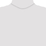 14K White Gold 14 inch .75mm Cable with Spring Ring Clasp Pendant Chain PEN143