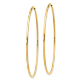 14k 1.2x54mm Polished Endless Tube Hoop Earrings XY1213
