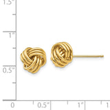 14k 9mm Polished Triple Love Knot Post Earrings TF411