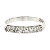 14K White Gold Round Diamond Wedding Band | 0.18ctw