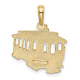 14k Cable Car Pendant K2787