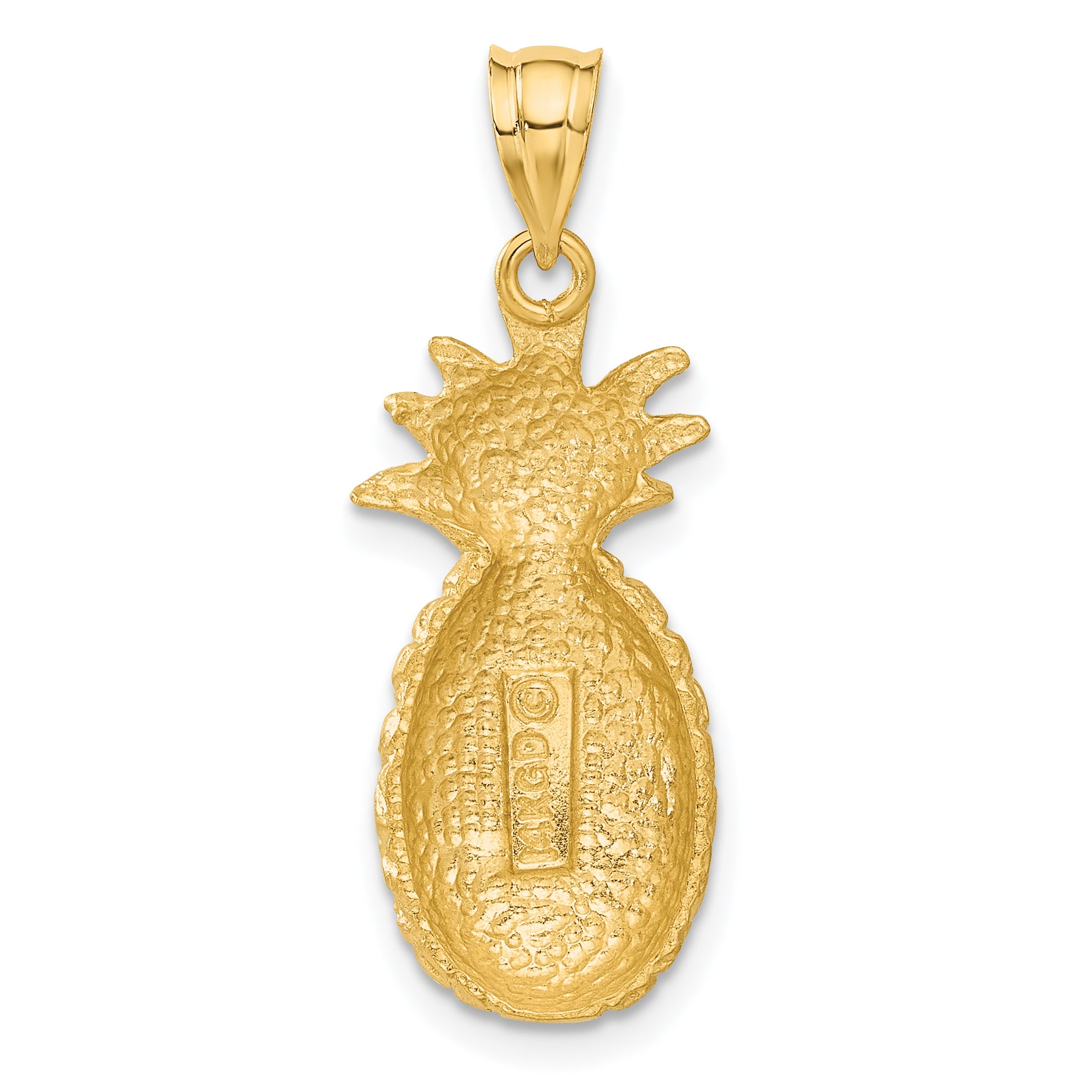 14k Diamond-cut Pineapple Charm C138
