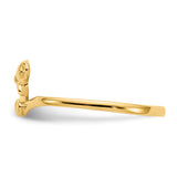 14k Polished Teddy Bear Size 5 Baby / Childs Ring R194
