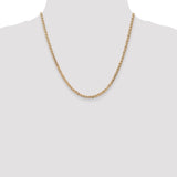 14K 10 inch 3mm Concave Anchor with Lobster Clasp Chain CCA080