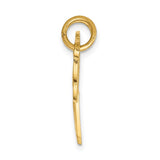 14K Polished 2-Piece Break-Apart HE WHO HOLDS THE KEY CAN UNLOCK MY HEART Charm C1025