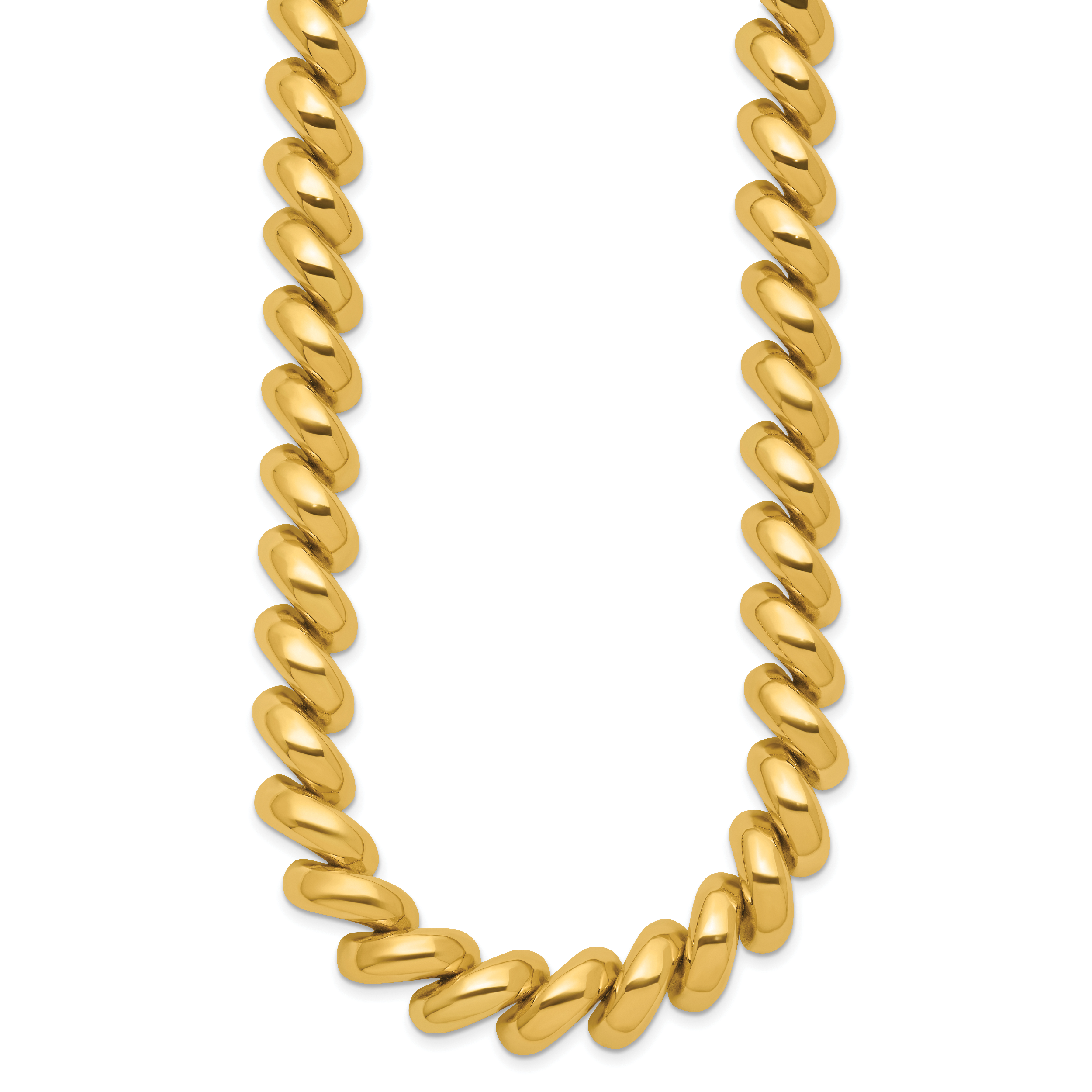 14k Polished 12mm 17 inch San Marco Necklace SM20
