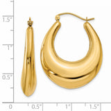 14k Polished Hoop Earrings S1513