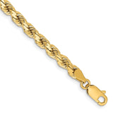 14K 26 inch 4.25mm Diamond-cut Rope with Lobster Clasp Chain 033L