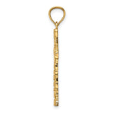 14K Nugget Style Cross Pendant XR1833