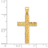14K Nugget Style Cross Pendant XR1833