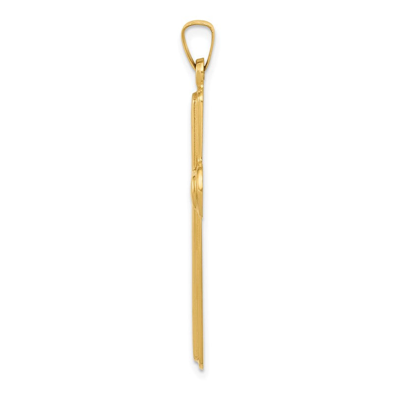 14k Polished Latin Cross Pendant XR1562