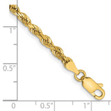 14K 26 Inch 3.35mm Diamond-cut Quadruple Rope Lobster Clasp Chain QTR025