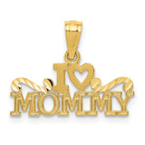 14k I HEART MOMMY Pendant YC1080