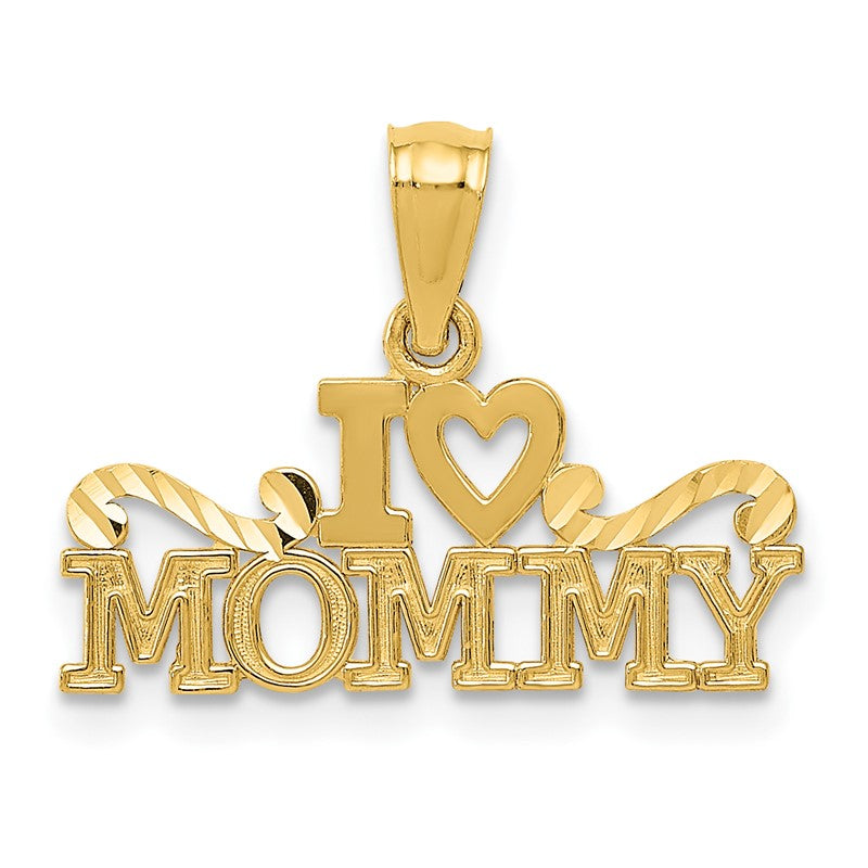 14k I HEART MOMMY Pendant YC1080