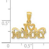 14k I HEART MOMMY Pendant YC1080