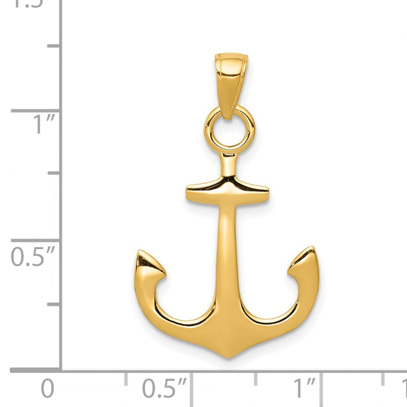 14k Anchor Pendant C3345