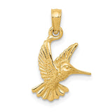 14k Hummingbird Pendant C3472