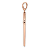 14k Rose Gold Cross Pendant K1159