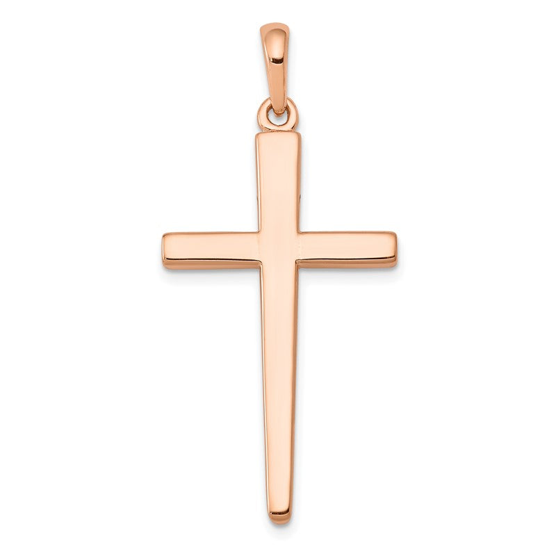 14k Rose Gold Cross Pendant K1159