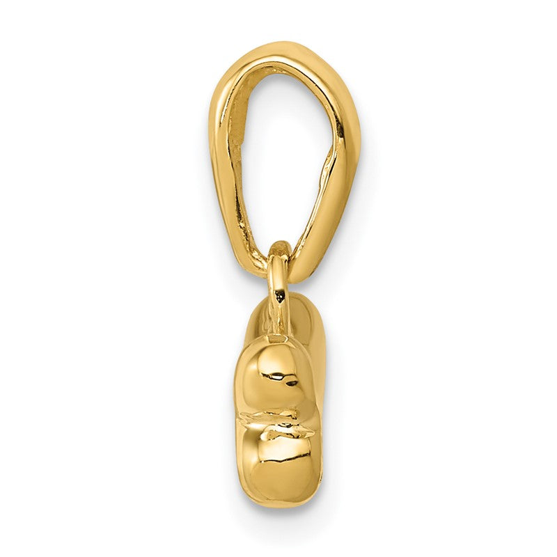 14k Dog Bone Pendant K1980
