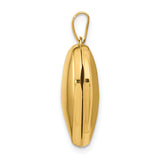 14k Polished Domed Plain 18mm Heart Locket XL72