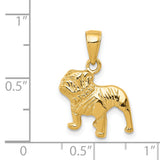 14k Bulldog Pendant K3426