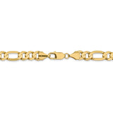 14K 22 inch 8.75mm Concave Open Figaro with Lobster Clasp Chain LFG220
