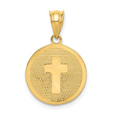 14k Reversible Cross and 1ST HOLY COMMUNION Charm K5085