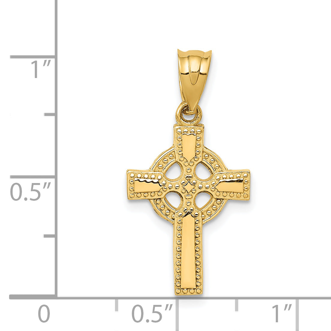 14k Celtic Cross Pendant C1939