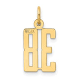14k Small Elongated Number 38 Charm LES38