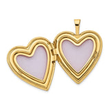 14K Diamond Star 20mm Heart Locket XL590
