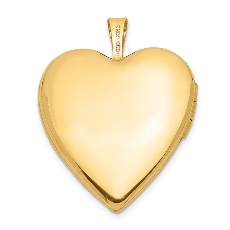 14K Diamond Star 20mm Heart Locket XL590