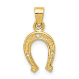 14K Horseshoe Pendant K2741