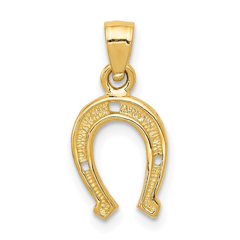 14K Horseshoe Pendant K2741