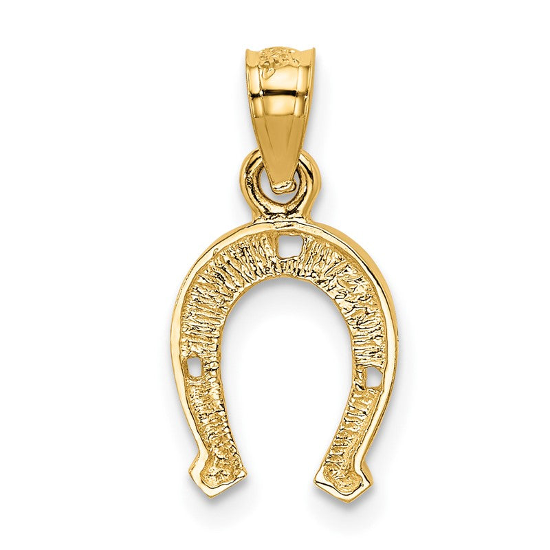 14K Horseshoe Pendant K2741