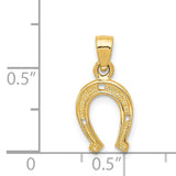14K Horseshoe Pendant K2741