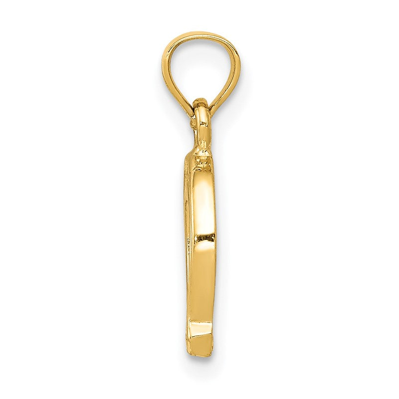 14K Horseshoe Pendant K2741