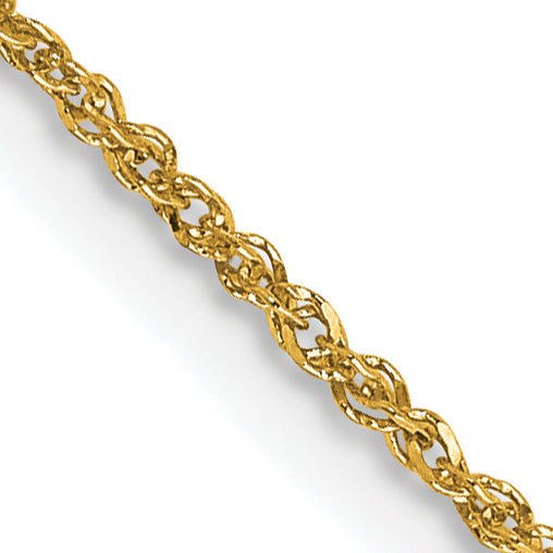 14K 14 inch 1.1mm Ropa with Spring Ring Clasp Chain RPA020