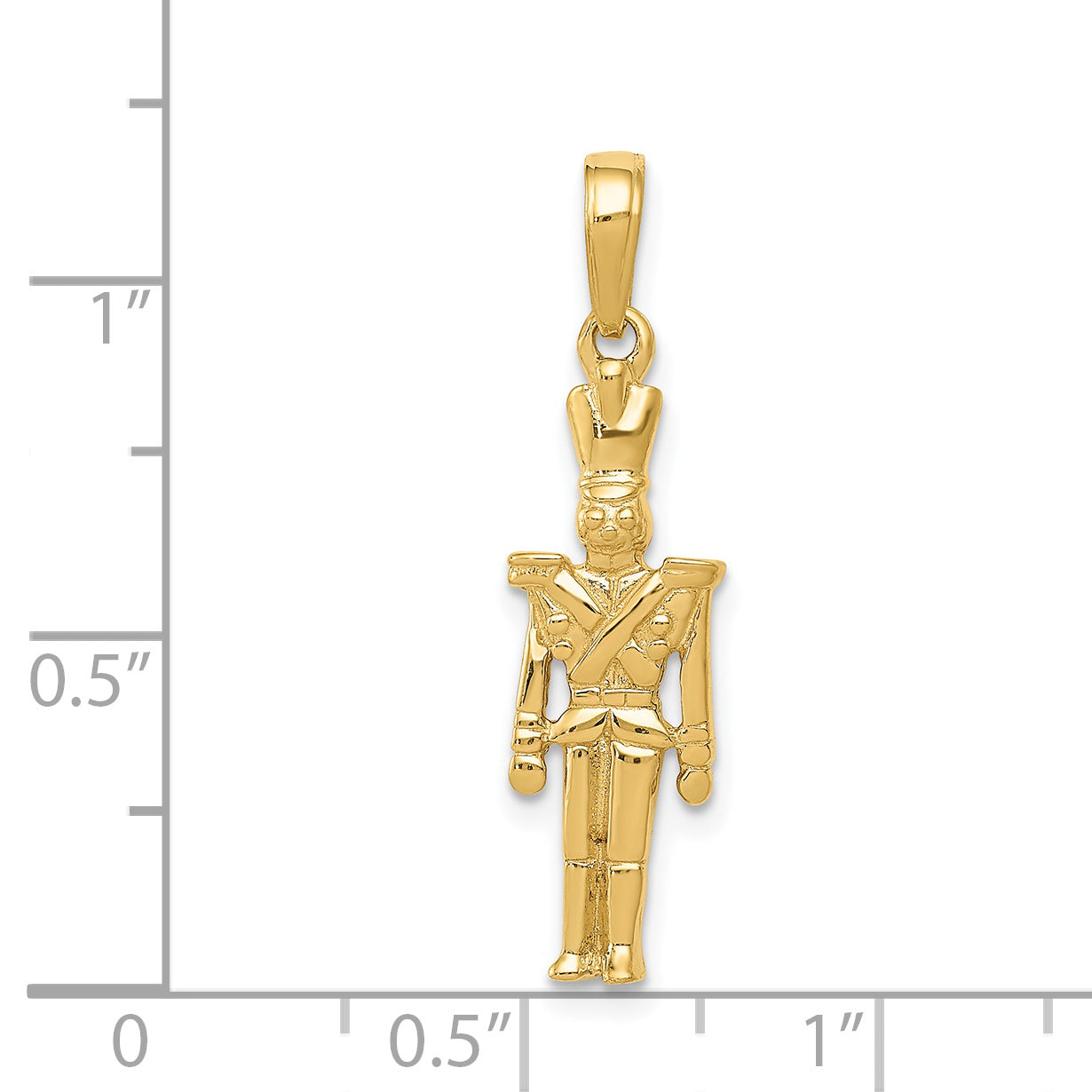 14k Polished 3-D Toy Soldier Pendant C2208