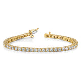 14k Complete 3.05 carat Round A Diamond 4-prong 7 inch Tennis Bracelet X601A