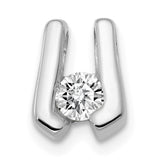 14k White Gold Complete A 3.75mm Diamond Slide Fits up to 2mm Regular/3mm Fancy or Reversible Omega XSW64A