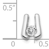 14k White Gold Complete A 3.75mm Diamond Slide Fits up to 2mm Regular/3mm Fancy or Reversible Omega XSW64A