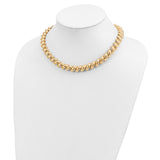 14k Polished 12mm 17 inch San Marco Necklace SM20