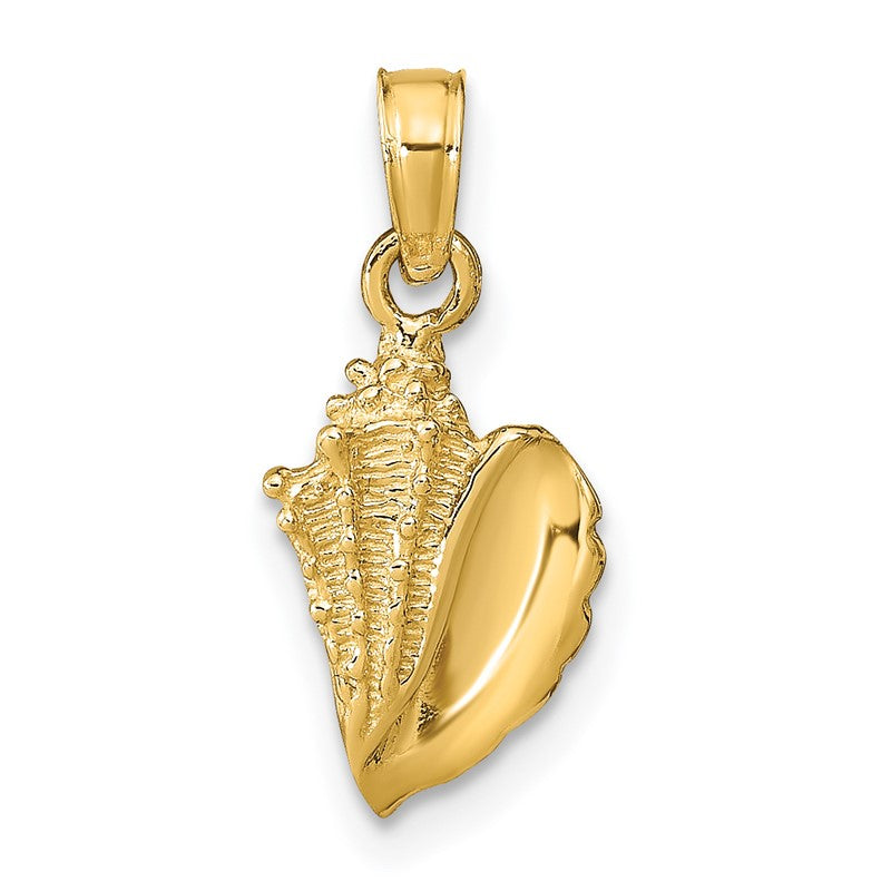 14k Conch Shell Pendant C2526